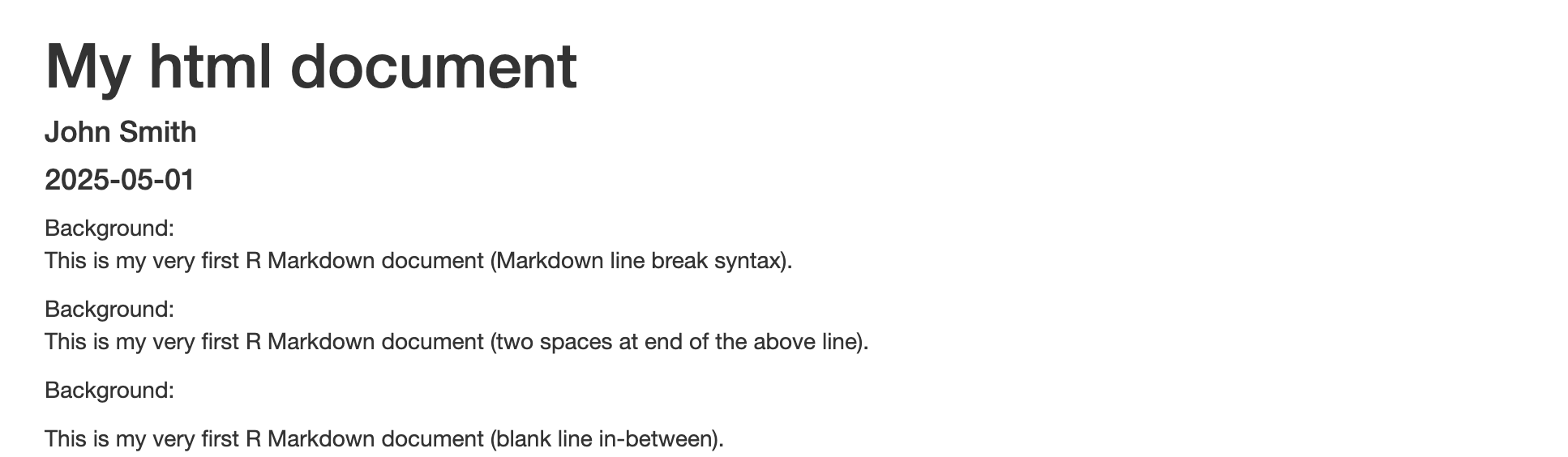 line break